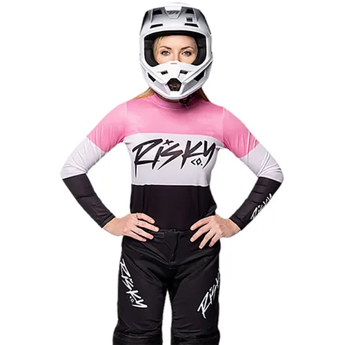 Imagen 2 del producto Camiseta de bicicleta de verano para mujer, camiseta de ciclismo de manga larga de secado rápido para descenso DH enduro, camiseta de motocicleta enduro