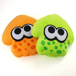 33 cm Arancione Verde Splatoon Inkling Anime Kawaii Animale Pollow Cuscino Peluche Morbido Peluche Cartoon Giocattoli Bambole Regalo per bambini