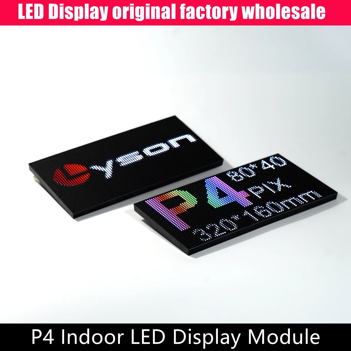 P4 Indoor SMD Full Color LED Display Module 320x160mm Interior Electronic Signboard Modular