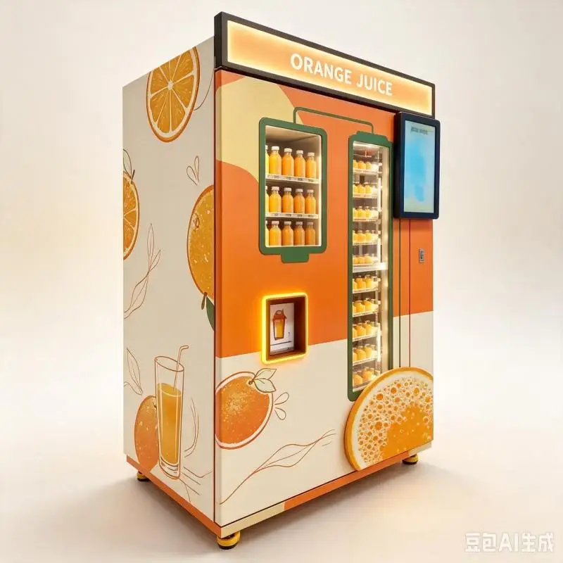 Commercial Orange Juice Vending Machine Automatic Fresh Orange Extractor Touch Screen Beverage Kiosk Equipment