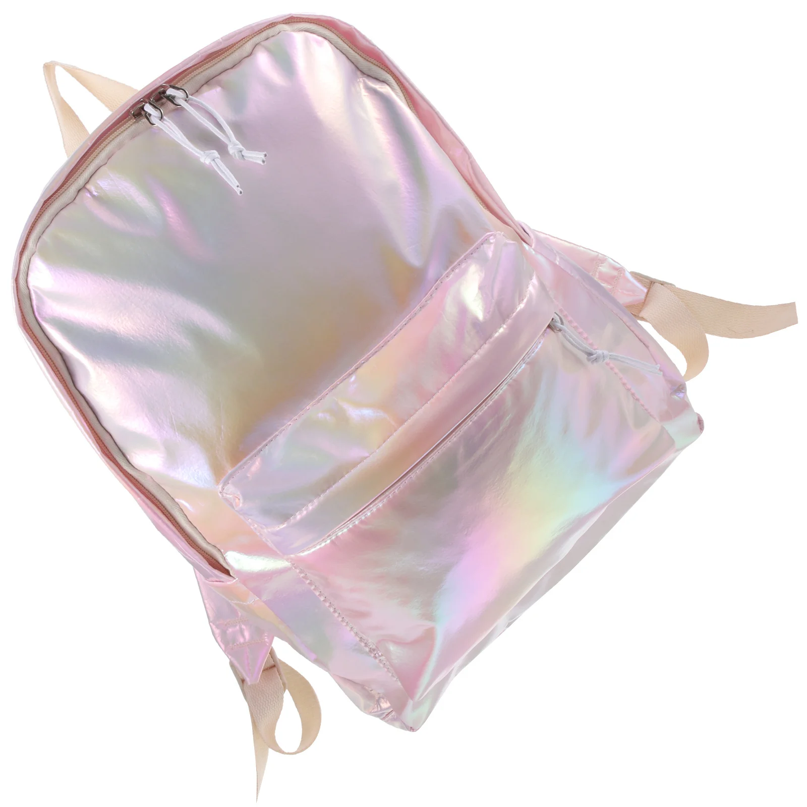 

Pink PU Fashion Glitter Backpack Casual Daypack Student Travel School Bag Portable Outdoor