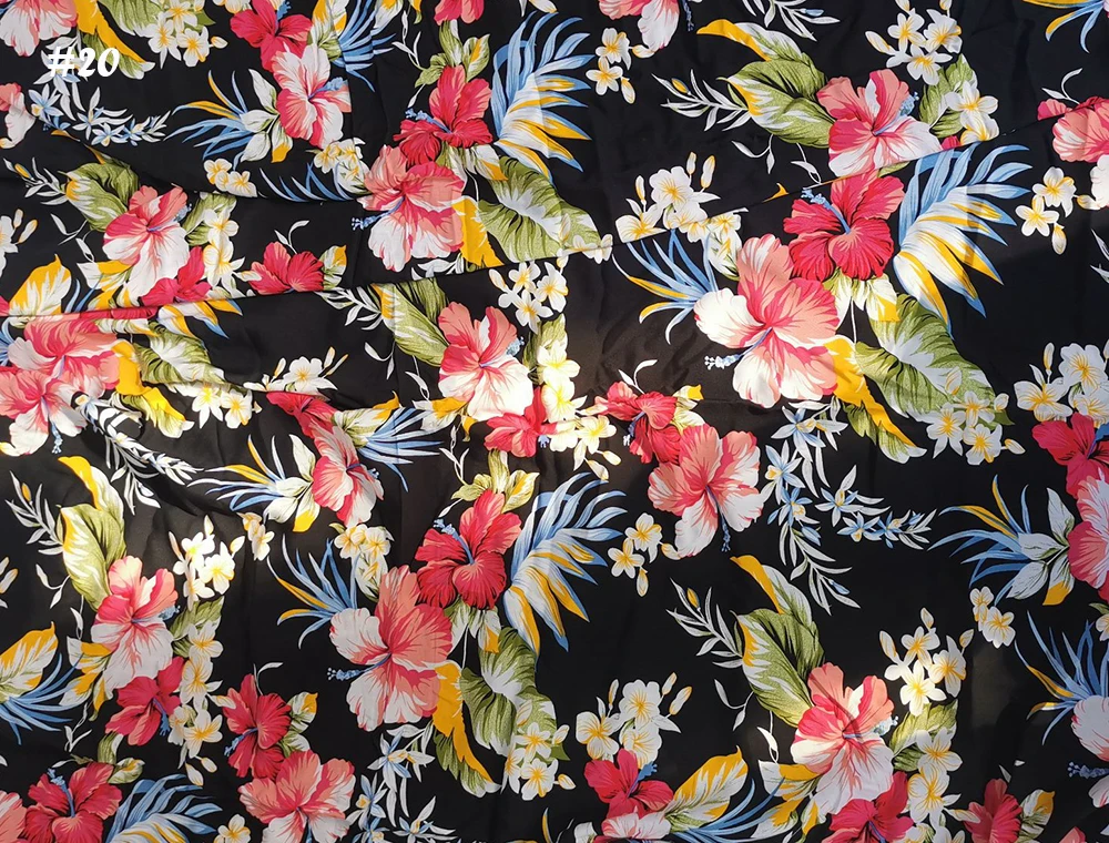 1 Meter X 1,35 Meter Hochwertiger Viskose-Stoff Rayon-Popeline Kleider- und Hemdenmaterial Großhandel – Detail 37