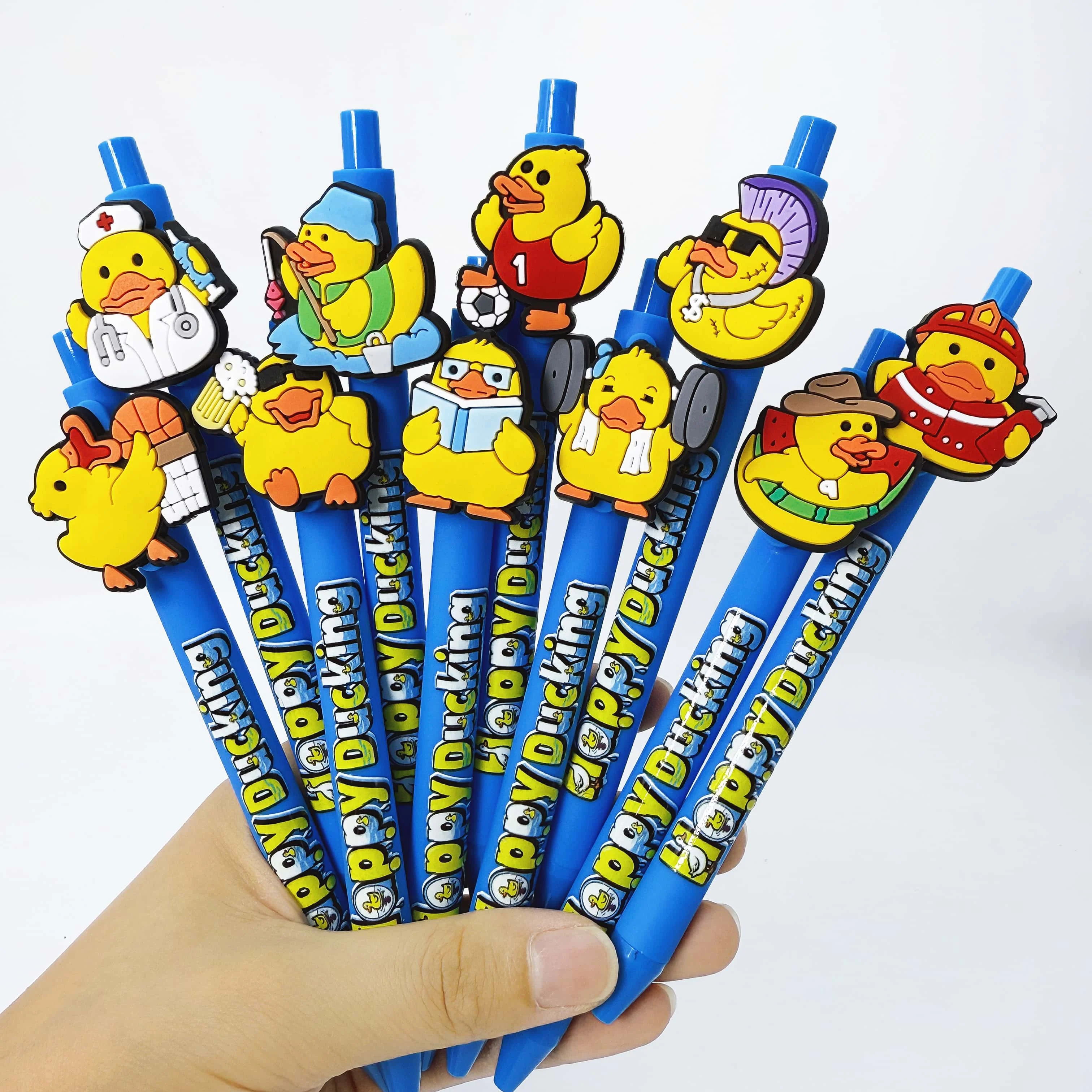 10 szt./15 szt. Długopis z motywem małej żółtej kaczki, długopis z motywem zwierzęcym, długopis do pisania dla uczniów, długopis do podpisywania
