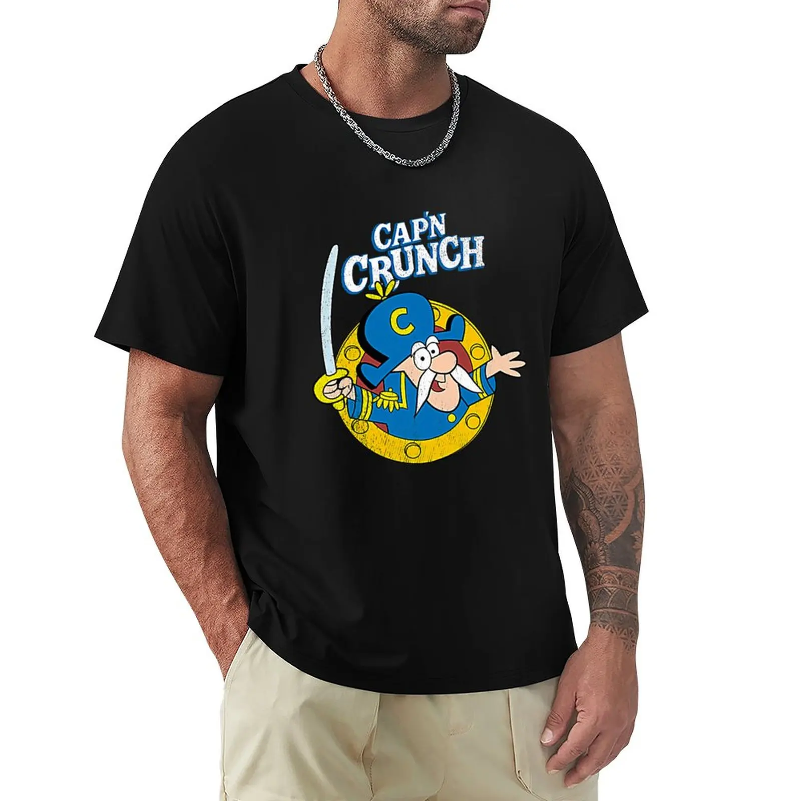 Vintage Crunch Cereal T-Shirt T-Shirt aesthetic clothes for a boy plain white t shirts men