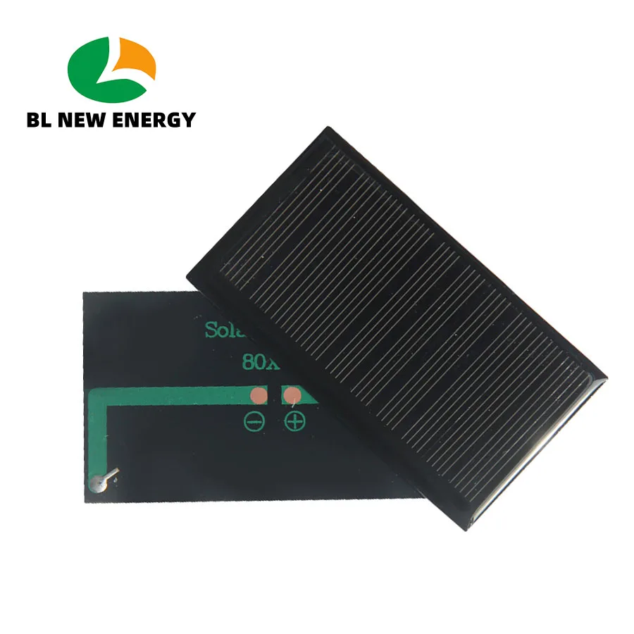 

20Pcs 0.5W 5V Small Size Solar Panel 500mA Mini Solar Cells for DIY Toys Garden Led Lights Bicycle Solar Project 80*45MM