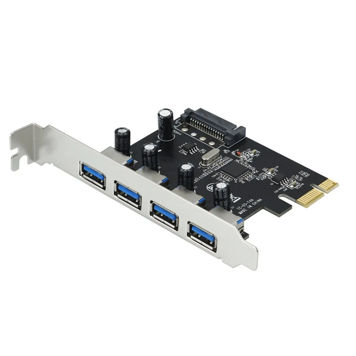 SCLS 4 Port USB 3.0 PCI-E Expansion Card PCI Express PCIe USB 3.0 HUB Adapter 4-Port USB 3.0 Controller USB 3 0 PCIe Express