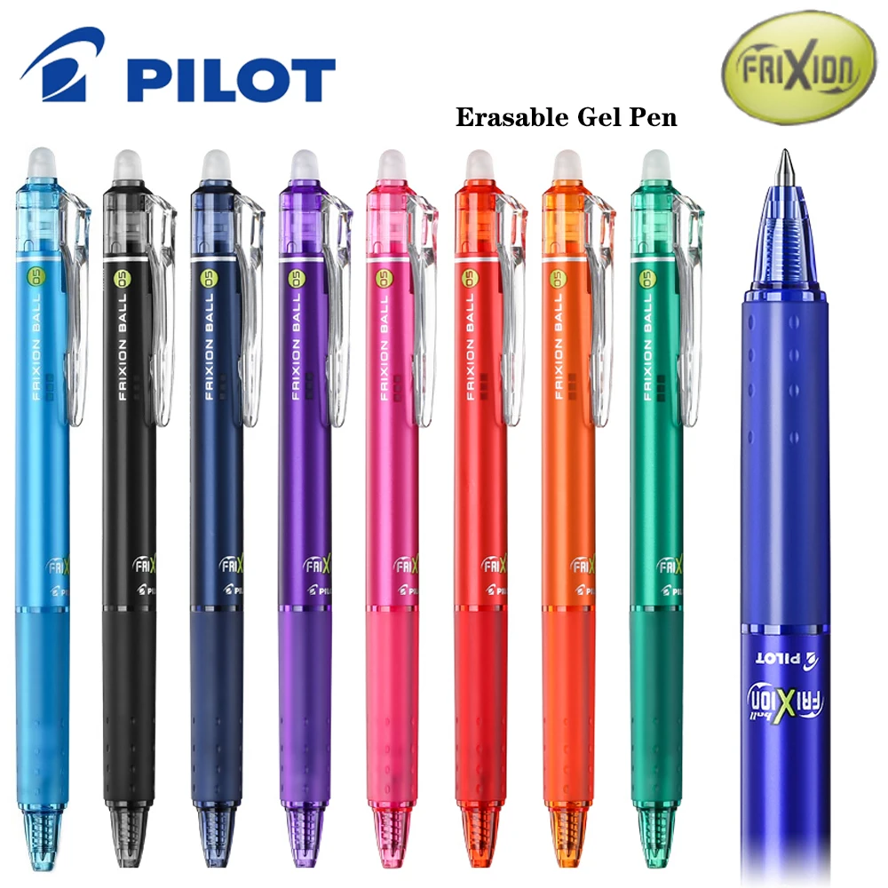 

PILOT FriXion Erasable Gel Pen LFBK-23EF 10Colors Set 0.5mm Grinding Friction for School Office Writing Stationery Ballpoint Pen