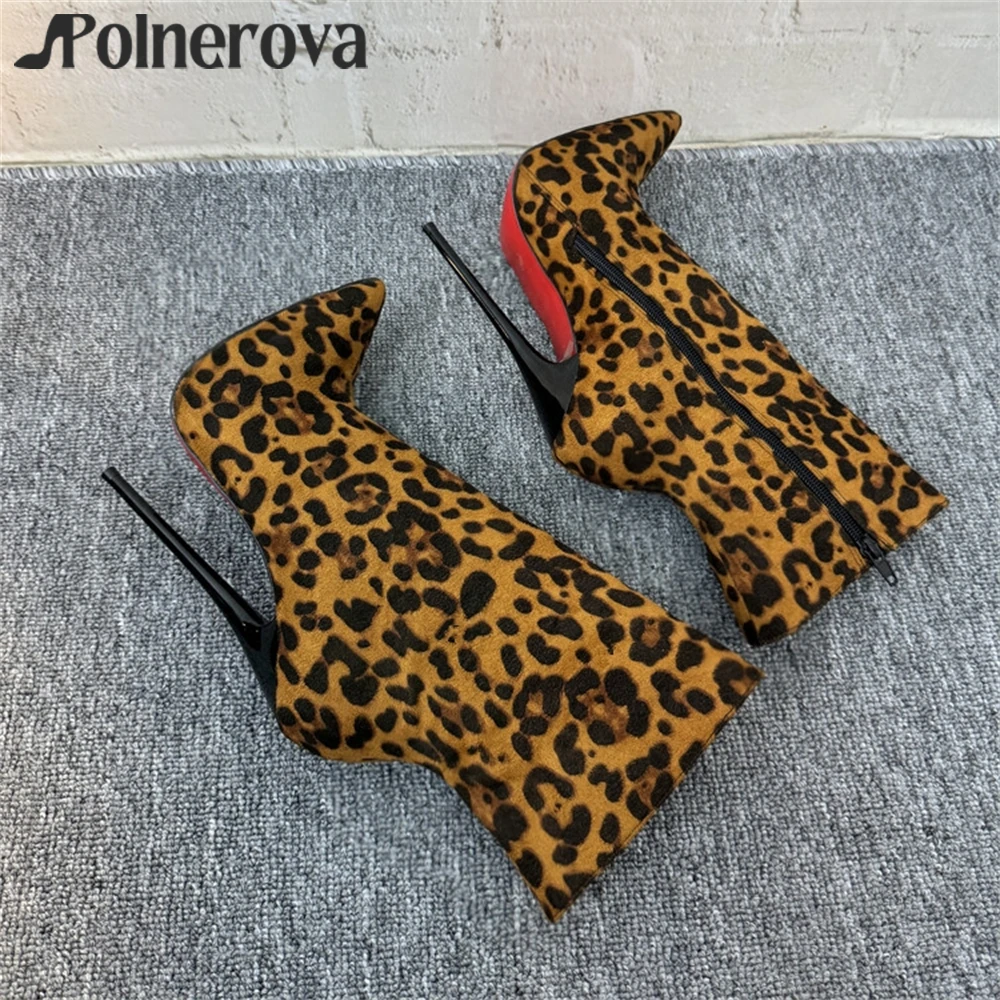 Black Suede Extreme Stiletto Booties Sexy Pointed Toe 16cm Lacquered Heel Ankle Boots Customizable Multicolor Booties for Women