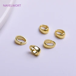 Brass 18K Gold Plating Narrow Tapered Solder-On Pendant Bail,Droplet Shape Pendant Bail Necklace Making Accessories Wholesale