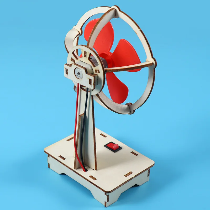 Éventail en bois créatif pour enfants, petite Production technologique pour élèves du primaire, paquet de matériel fait à la main pour Puzzle, nouveau