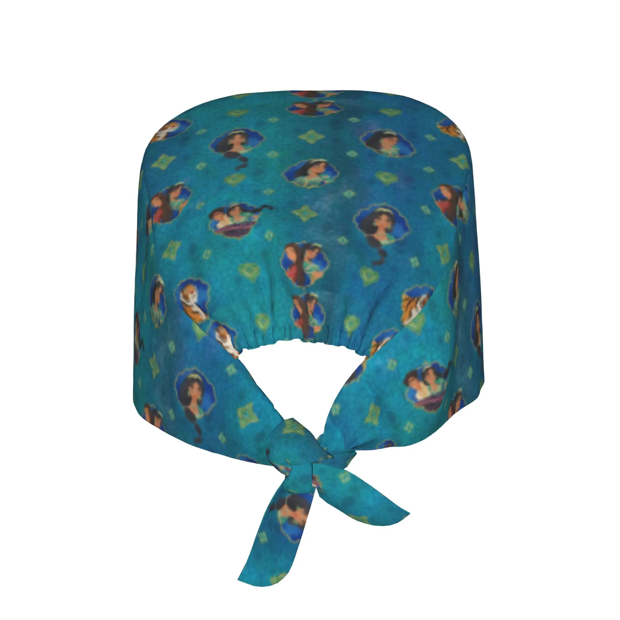 Custom A-Aladdines Anime Working Cap Surgical Hats Women Men  Operating Room Cap Nursing Cap Lab Works Hat
