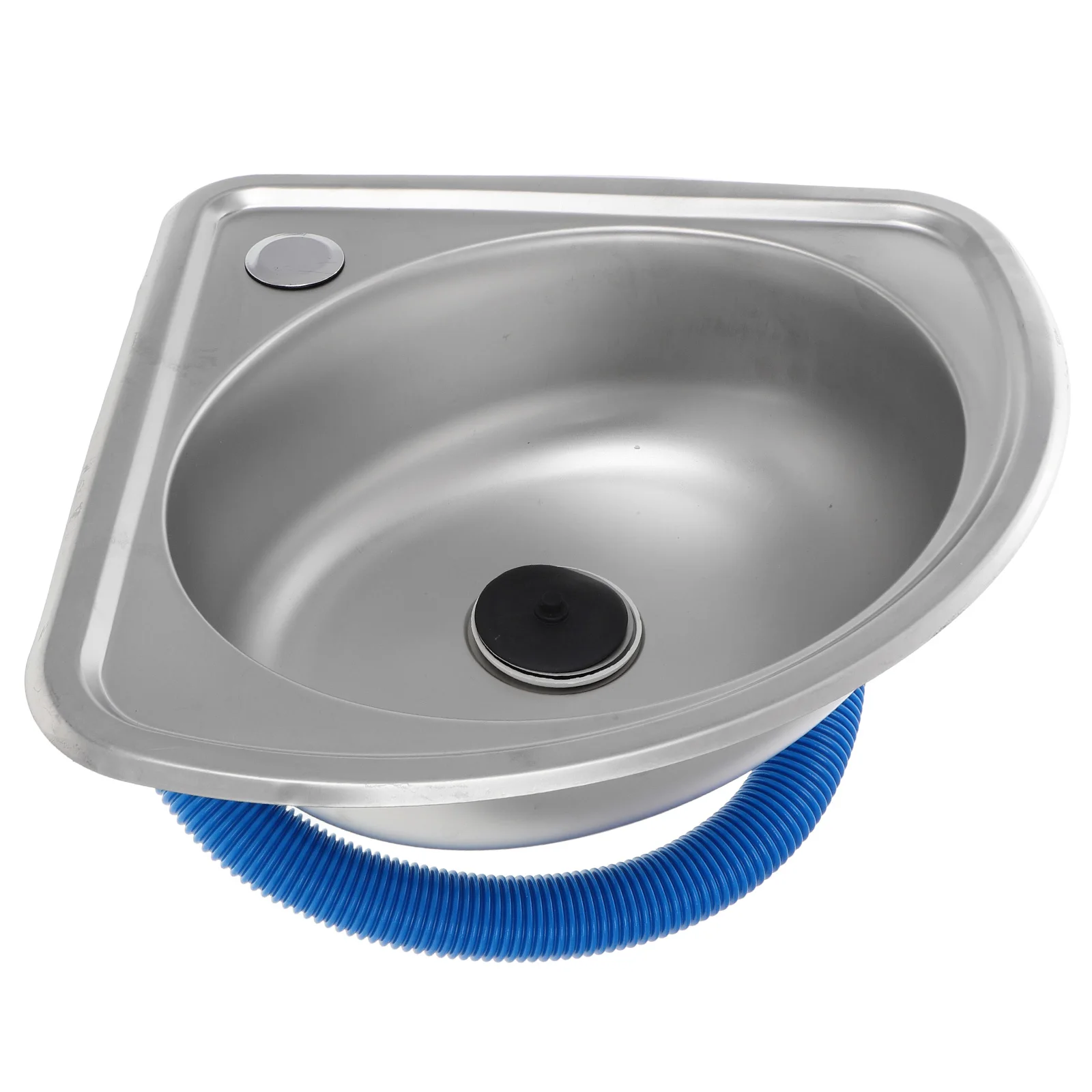 

1Set Motorhome Vegetable Sink Small Triangle Caravan Bathroom Sink Basin Small Stainless Steel Dishwashing Sink Kitchen Supplies