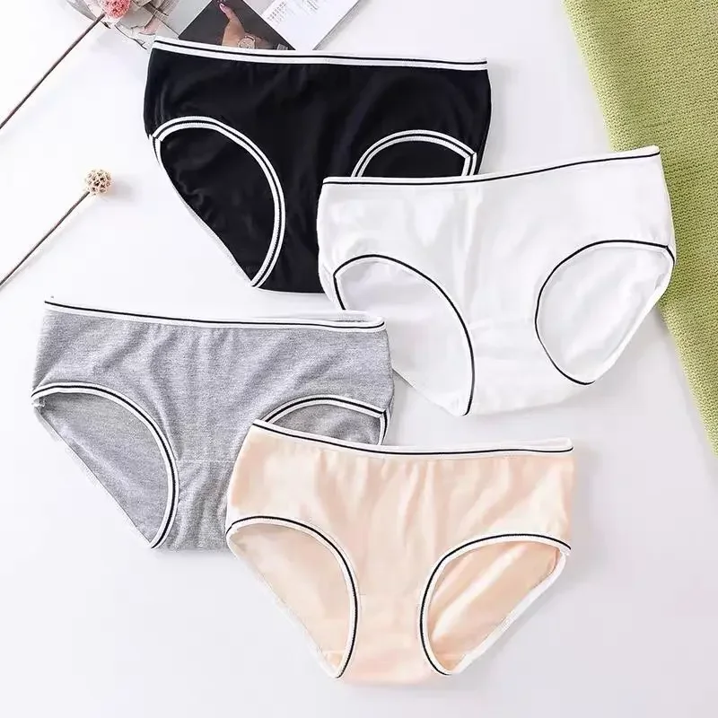 4pcs/Lot Girls Women Panties Lace Girl Underwear for Teens 12-18 Years Children Cotton Lingerie Underpants