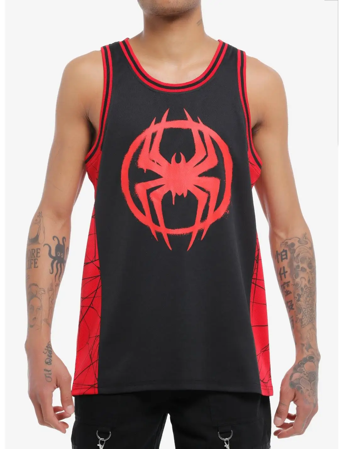 Original Exclusive Limited Edition Quick-drying Vest Marvel Spider-Man: Across The Spider-Verse Miles Morales Basketball Jersey