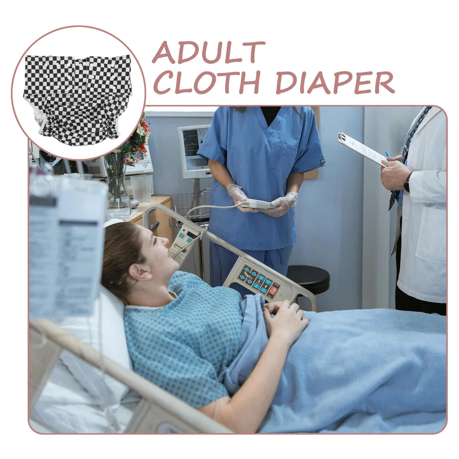 Washable Reusable Adult Incontinence Underwear Anti-Leak Comfortable Elderly Teen Postpartum Hospital Home Adult Diaper