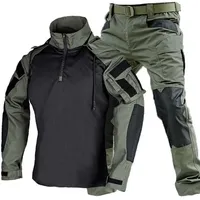 Outdoor Uniform Tactical Suits Wear Resistant T-Shirt Pants Men Clothes Outfit for Combat Shirts Airsoft Paintball Mens Army Set