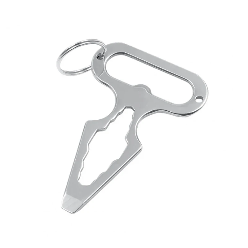 Tournevis en métal de haute qualité, ouvre-bouteille, outils EDC, porte-clés, brise-vitre d\'urgence, accessoire d\'autodéfense