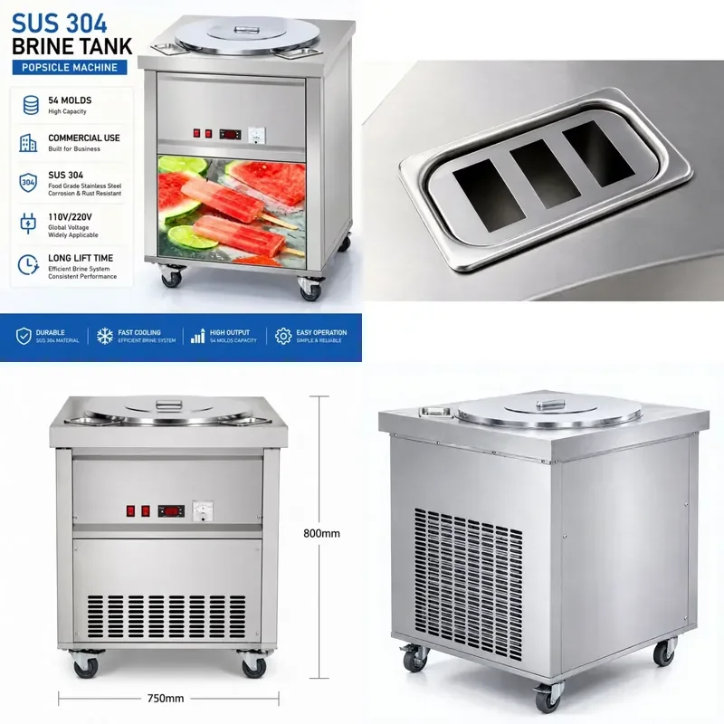 for TriChillSurge Popsicle Ice Cream Display Cabinet Freezer Refrigerator Commercial Showcase Cooler for Store Supermarket