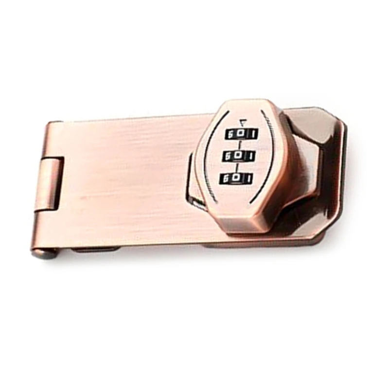 Serratura Hasp senza chiave per armadietto con serratura a combinazione a 3 cifre con codice Drosphip facile da installare