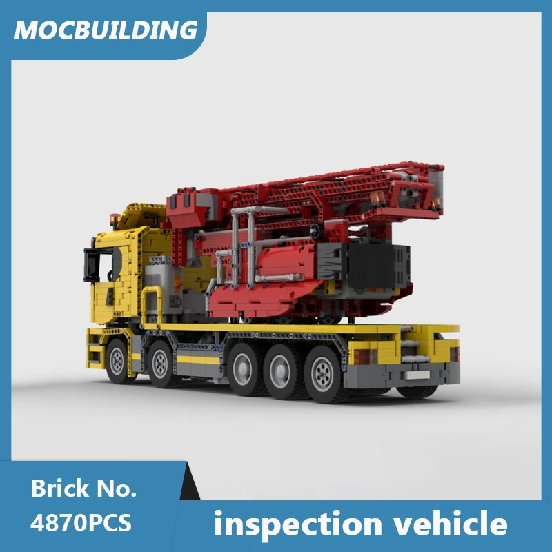 MOC Building Blocks 770 Bridge Inspection Vehicle Full RC Model DIY Assembled Bricks Creative Collection Xmas Toys Gifts 4870PCS