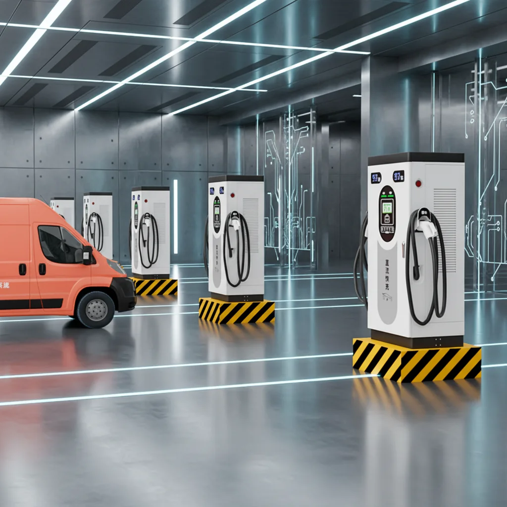 40KW AC EV Charger Dual Gun European Standard OCPP Ready Commercial Charger with Touch Display and Remote Monitoring Customized
