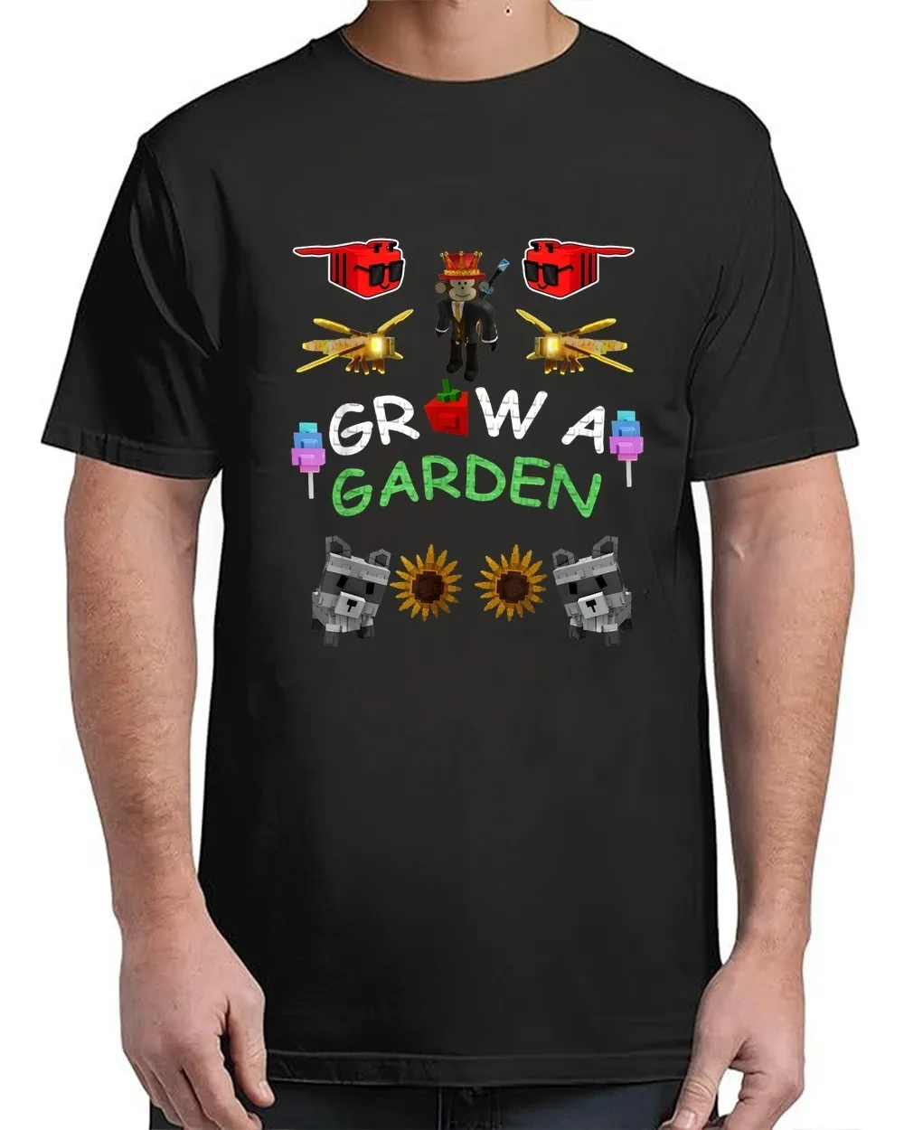 Grow a Garden Gamer Fan Merch Funny Adult S-4XL T-Shirt