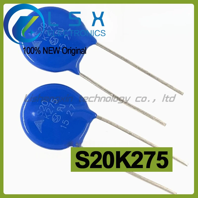 

20pcs S20K275 B72220S271K101 Varistor 275V 8000A 630pF Diameter 20MM New and Original
