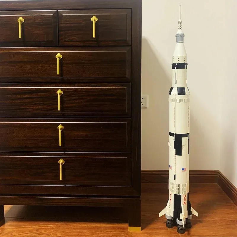1969-teiliges Raketenmodell-Baustein-Set, Spielzeug zur Heimdekoration, Geburtstags- und Weihnachtsgeschenk für Kinder und Erwachsene, kompatibel mit 92176 21309 – Detail 4