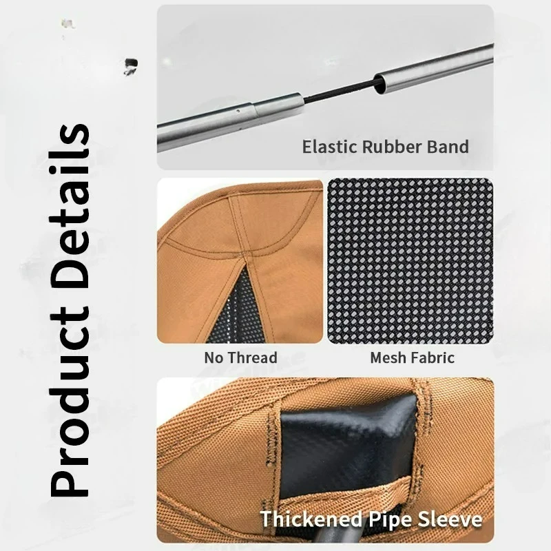 Customizable   High Back Ultralight Folding Chair Portable 120Kg Load Travel Rocking Chairs Outdoor