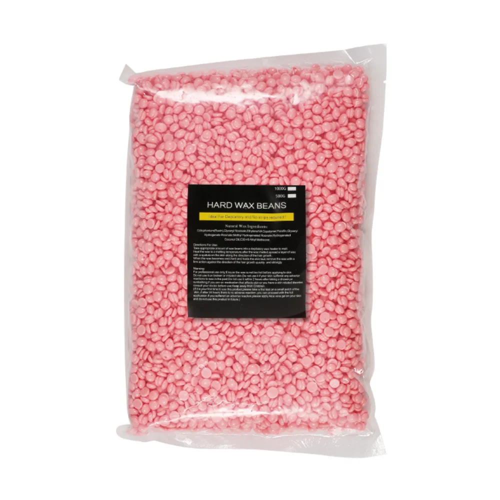 500 G/pak Wax Bonen Ontharende Hete Film Pellet Verwijderen Bikini Gezicht Haar Benen Arm Ontharing Boon Unisex Ontharing