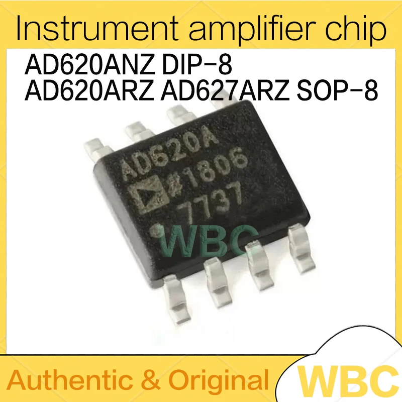 5Pcs/Lot AD620 AD620ANZ DIP-8 AD620 AD620AR AD620ARZ AD627ARZ SOP-8 Instrument amplifier chip new original