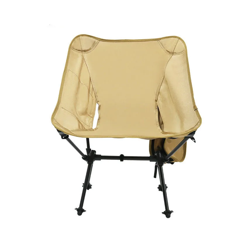 Leisure Camping Moon Chair Portable Storage Outdoor Folding Chair Aluminum Alloy High Density Oxford Fabric Material