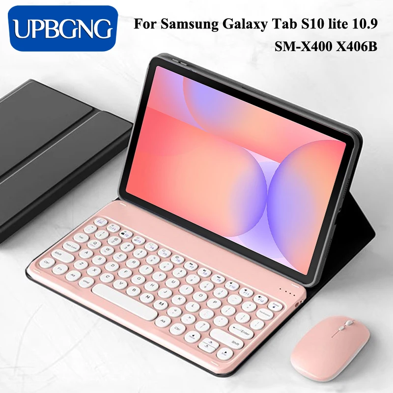 

Magnetic Bluetooth Keyboard Case for Samsung Galaxy Tab S10 Lite S9 FE 10.9 Keyboard Cover for Tab S10 Lite Funda Accessories