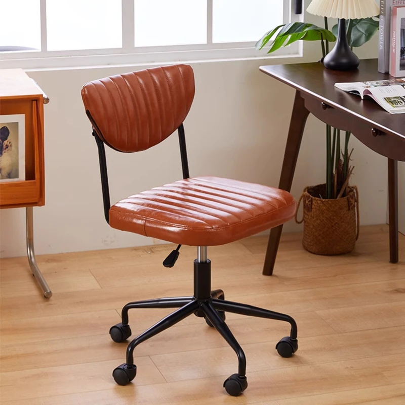 Multi-function Home PU Leather Computer Chair Office Back Manager Chair Movable Student Desk and Chair Nordic Office Furniture