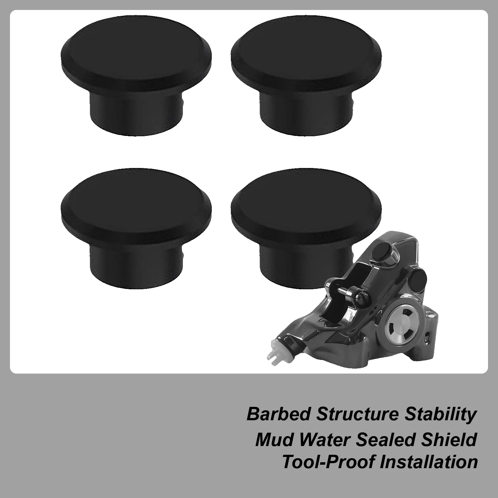 

Bike Disc Brake Oil Nozzle Plug Cycling Brake Oil Nipple Cover Biking Accessories Mud Water Barrier For Highway Street Outdoor