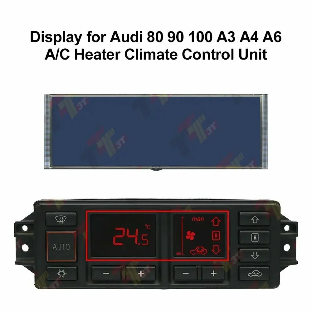 Dashboard LCD Display for Audi 80 90 100 A3 A4 A6 A/C Heater Climate Control Unit