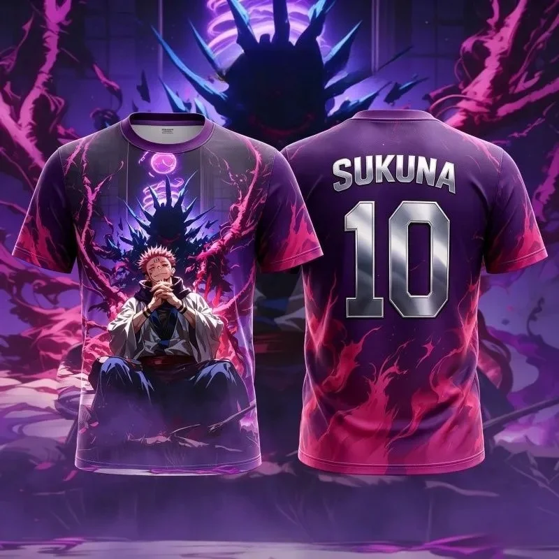 2026 New Style Men's T-Shirt with 3D Print - Size 7 - Double-sided Shounuo Anime T-Shirt for Adults - Ball-shaped Shirt Top