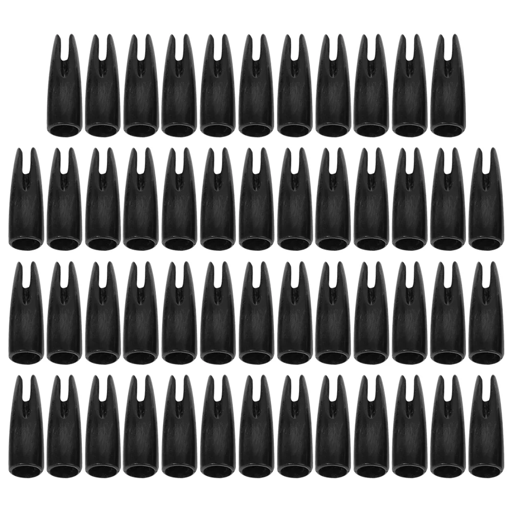 

50 PCS Archery Accessories Arrow Tail Nock Tails Decors Targets Plastic Outdoor Hunting Covers