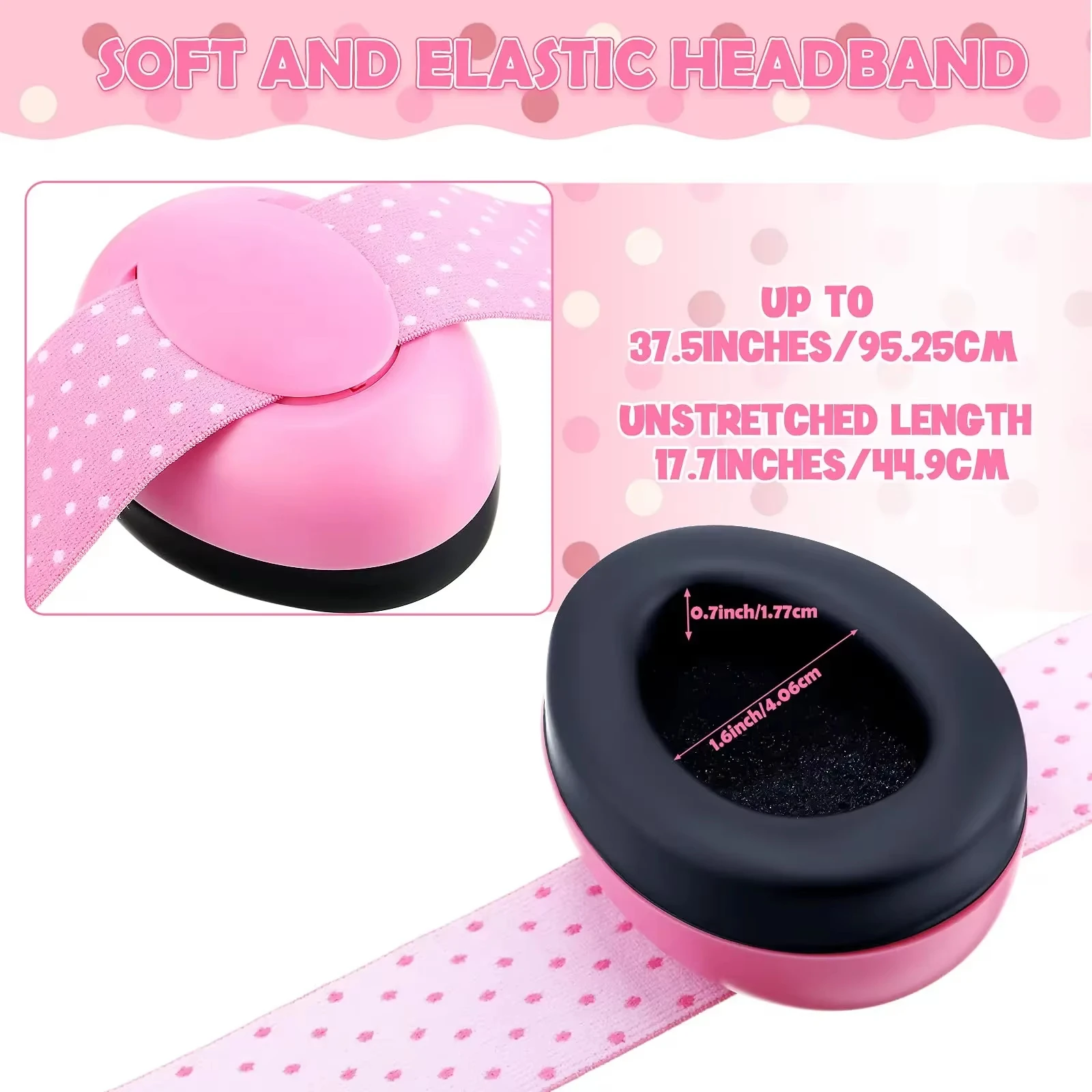 新しいアンチノイズヘッドフォン 快適な幼児用イヤーマフ 聴覚障害を防ぎます 睡眠を改善します 調節可能な弾性ヘッドバンド