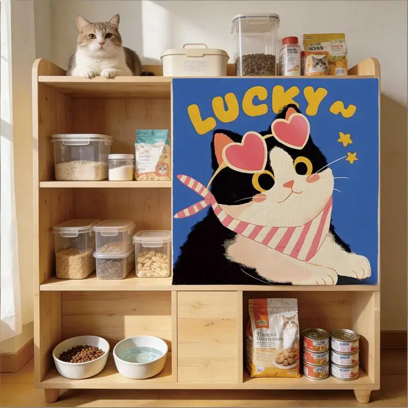 VIKAMA Anti-Cat Scratch Door Curtain Pet Toilet Privacy Hanging Cover for Cat House Decor Indoor Room Divider Partition