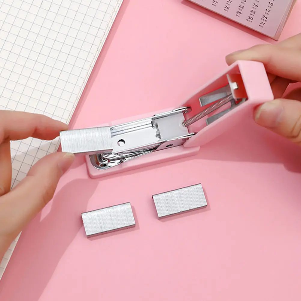 

3Pcs Portable Small Stapler Mini Metal Staplers Office School Study Desk Handheld Stapler Paper Binding Creative Stationery