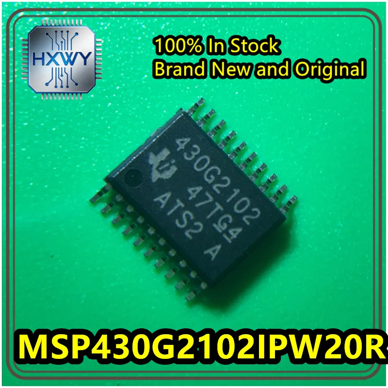 (10/50 Pieces) MSP430G2102 MSP430G2102IPW20R 430G2102 TSSOP20 16-bit RISC MSP430 Brand New Original Stock Electronic Device IC