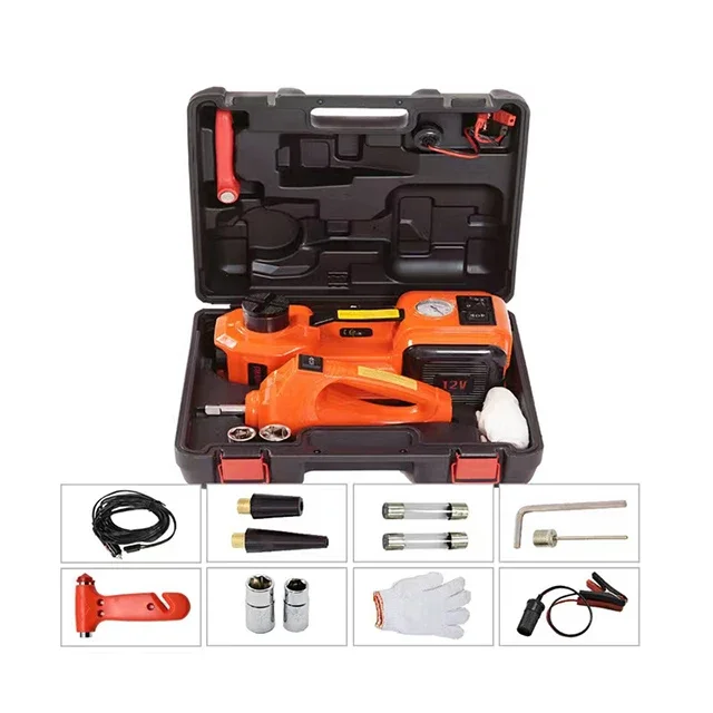 Manufacturer's New Design Portable 3Ton Car Tire Change Tool Electric Jack Set