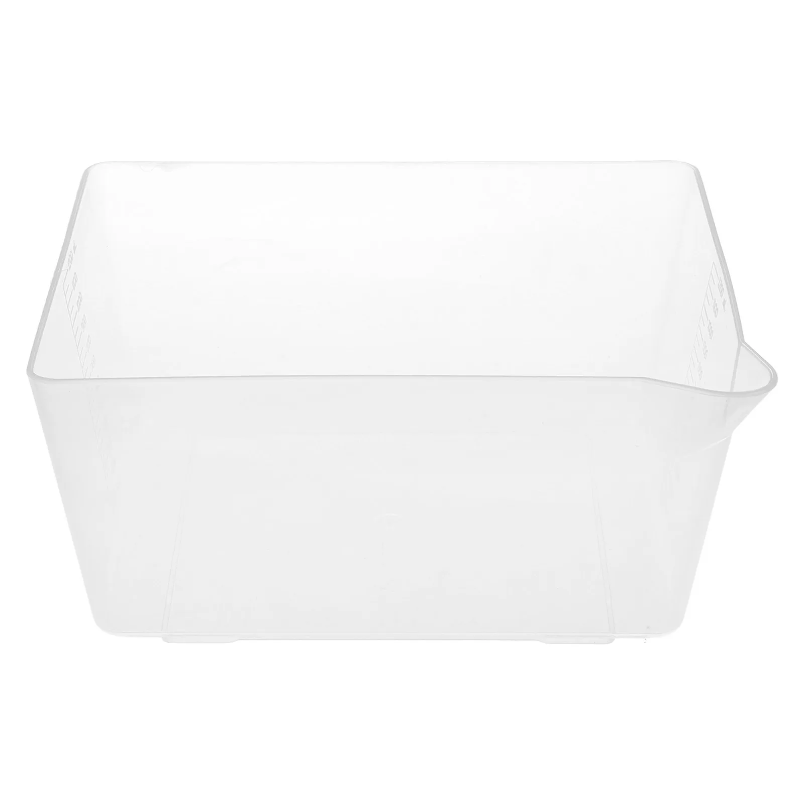 Food Scale Tray Kitchen Weighing Bowl Transparent Plastic Wear Resistance Smooth Surface Convenient Storage Measurement