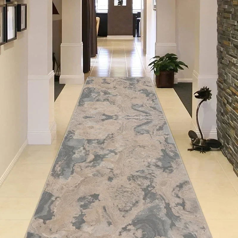 Modern Geometric Abstract Runner Rug Black White Diagonal Line Design Minimalist Style Perfect for Hallway Corridor Home Decor