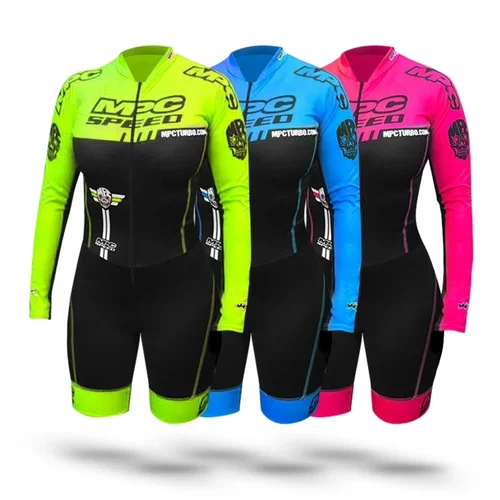 Imagen 2 del producto Traje de carreras Mpc, traje de patín en línea de velocidad, patinaje rápido, mono de triatlón, traje de competición, mono deportivo para correr en bicicleta