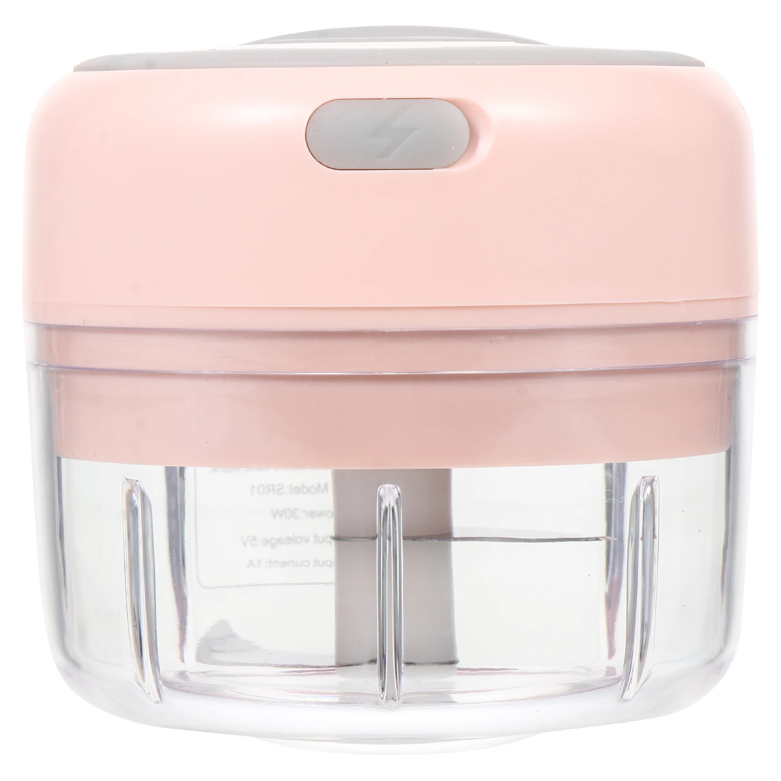 

Garlic Chopper Food Crusher Plastic Stainless Steel Veg Puree USB Charging Easy Clean Safe Multi Functional Kitchen Tool