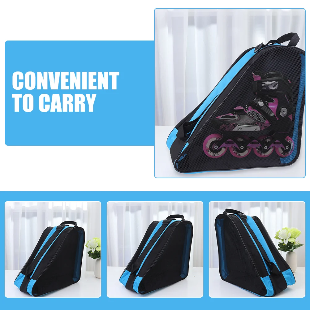 2 Pcs Children's Roller Skate Bag Ice Backpack Skates Organizer Supplies Handbags