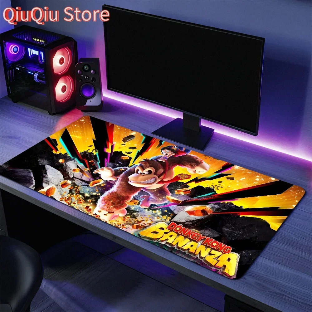 D-Donkey Game Mouse Pad Keyboard K-Kong Ergonomic Office Rubber PC Non-slip Anti-fray Home Custom Best Price Large Desk Mat