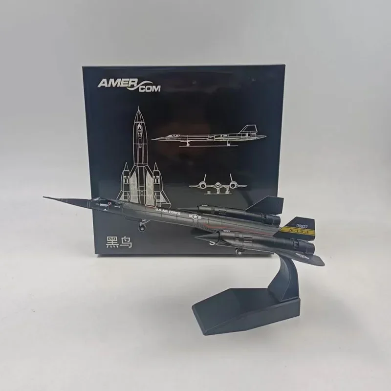 Diecast Metal Alloy Jet Toy 1:144 Scale SR-71 SR71 Blackbird Aircraft Plane Model Toy For Collection